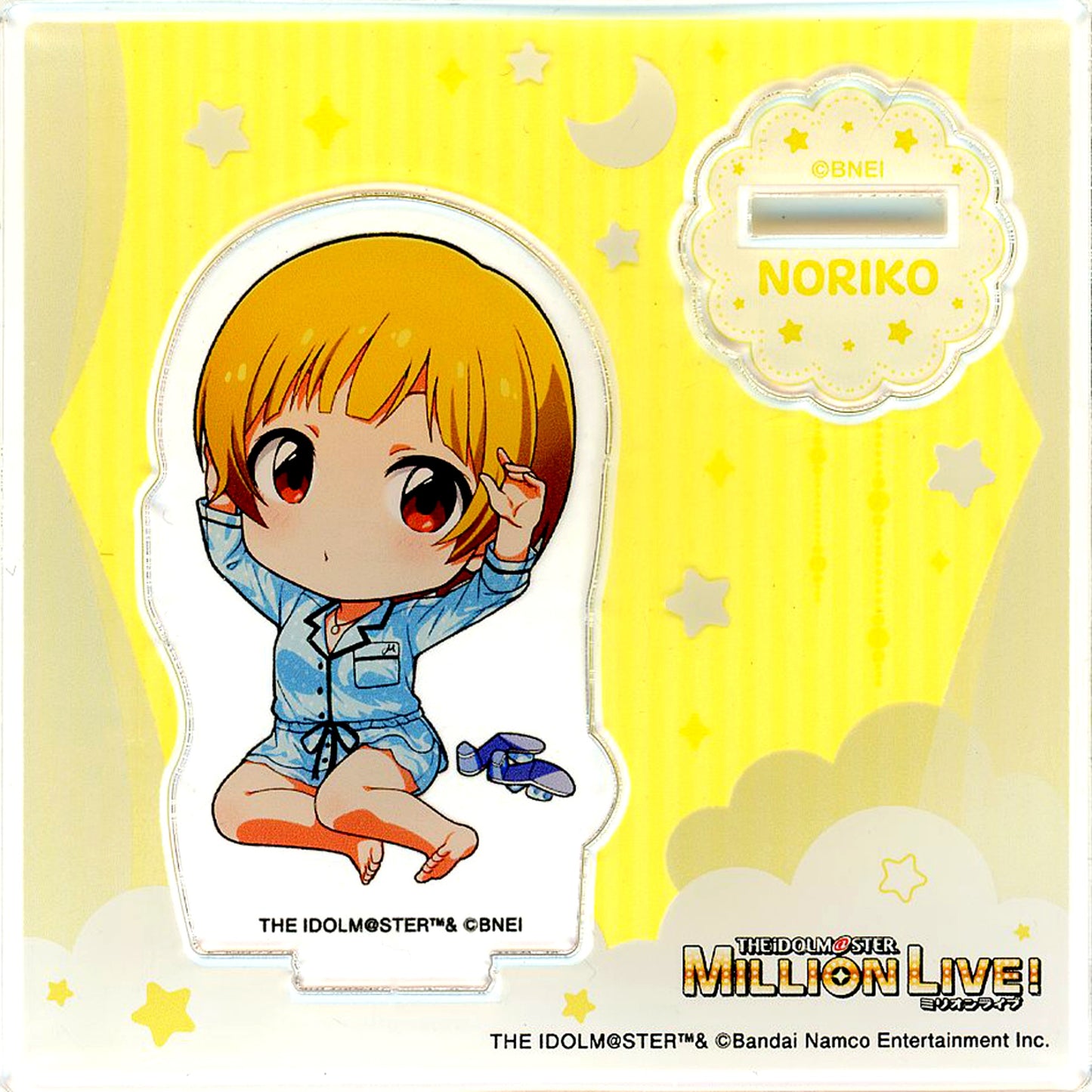 Noriko Fukuda The Idolmaster Million Live! Theater Days Trading Mini Acrylic Stand 6th Anniversary in AKIHABARA x Karaoke no Tetsujin [USED]