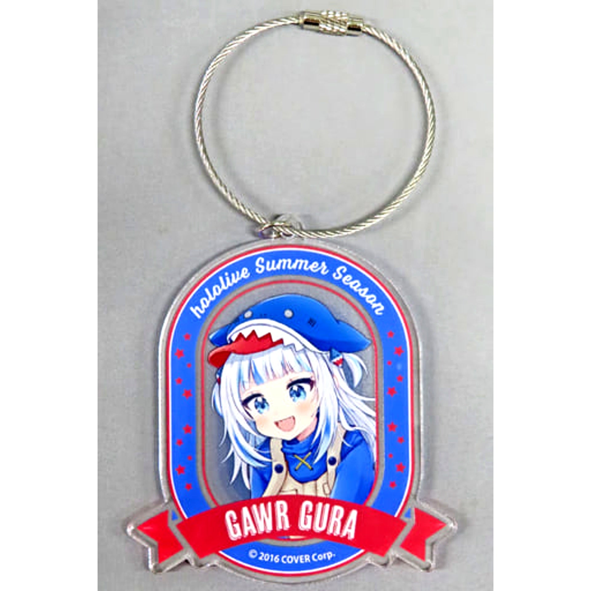 Virtual YouTuber hololive Gawr Gura Acrylic Keychain Summer Season [USED]