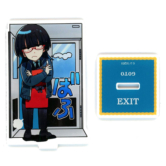 Gotoh B-5 Prize Behind the Supermarket Smoking With You Acrylic Stand Rakuten Collection Online Kuji Super S no Goaien Kanshasai [USED]