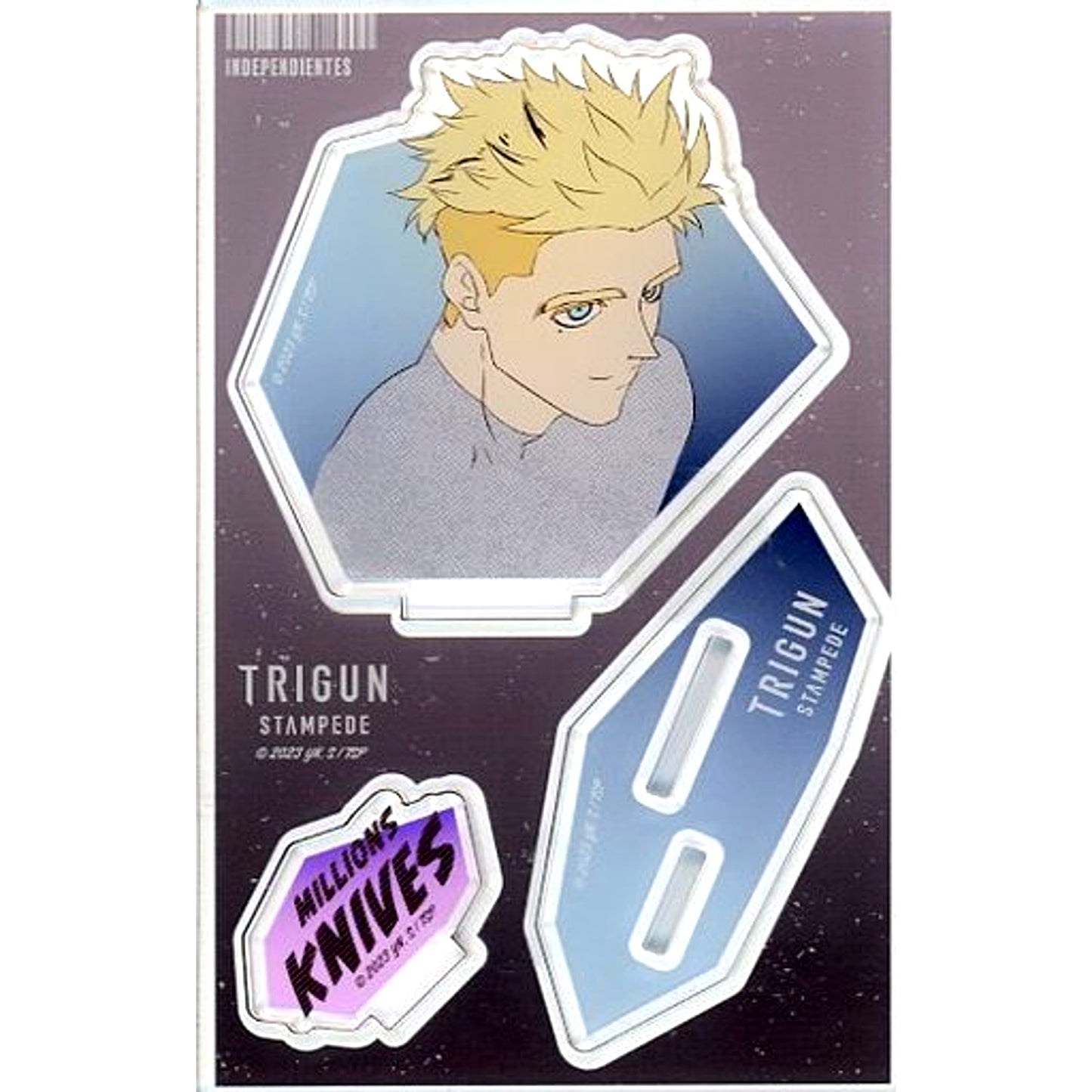 Millions Knives C-4 Prize Kujibikido TRIGUN STAMPEDE 6000000$$ Kuji Acrylic Stand Figure [USED]