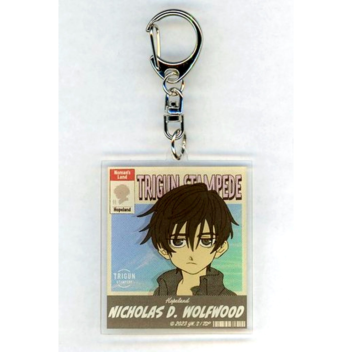 Wolfwood Childhood TRIGUN STAMPEDE Acrylic Keychain Kujibikido 6000000$$ Kuji D-7 Prize [USED]