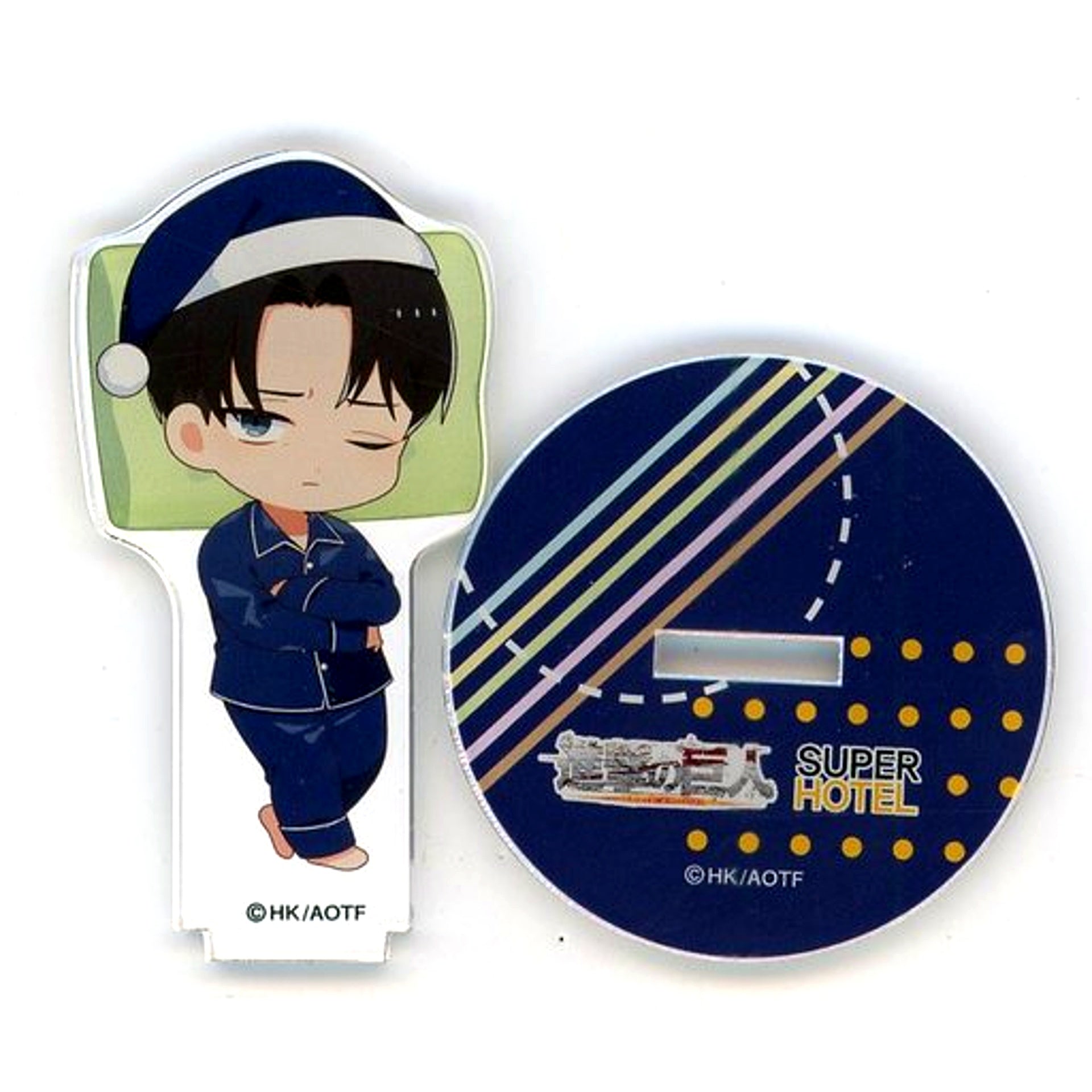 Levi Ackerman Attack on Titan Mini Chara Acrylic Stand The Final Season x Super Hotel 2nd Edition [USED]