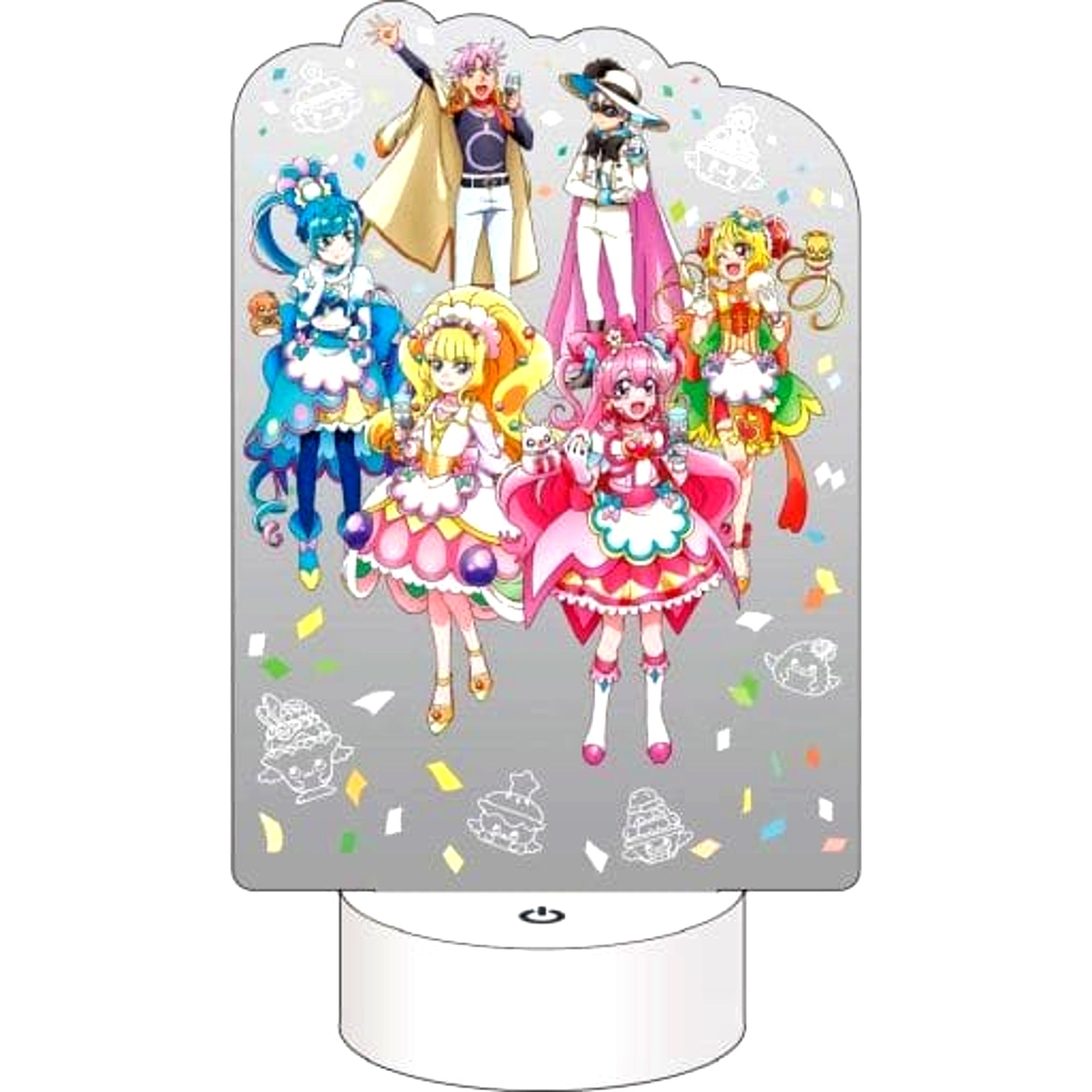Delicious Party Pretty Cure Blu-ray Thanks Festival First Press Limited Light Up Acrylic Stand Included Edition Included Bonus Single Item Group Light Up Acrylic Stand [USED]