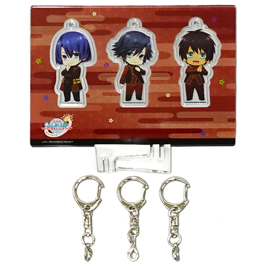 Uta no Prince Sama Movie: Maji Love Starish Tours Otoya Ittoki & Others Samuraizm Ver. Acrylic Keychain Toranoana Limited Blu-ray/DVD Bundled Bonus Set of 3 Keychains [USED]
