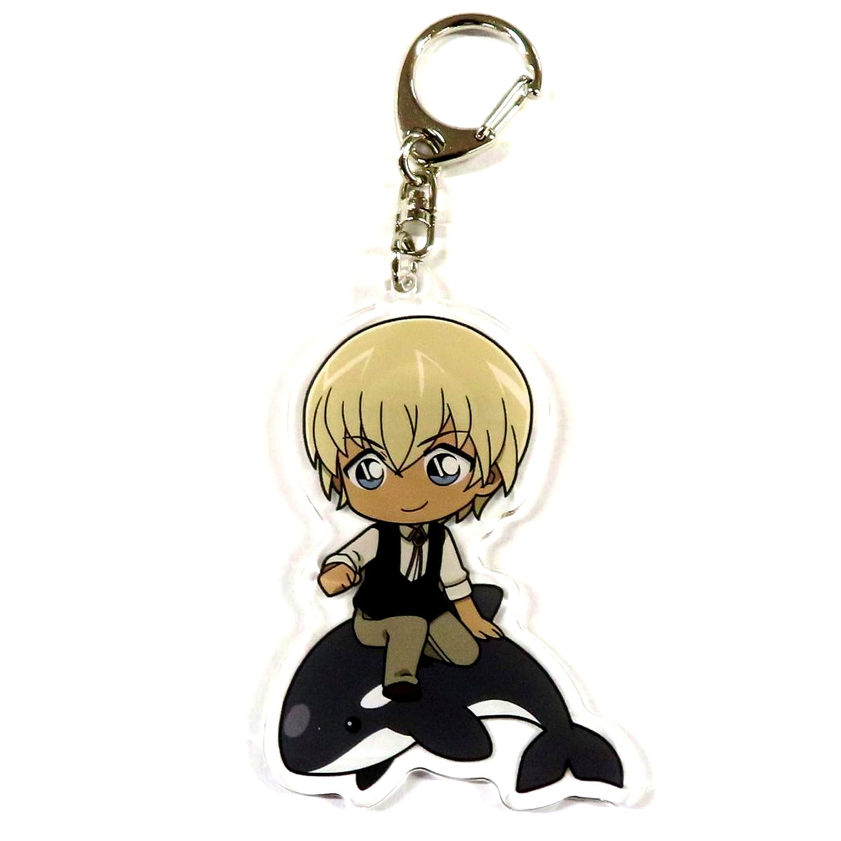 Bourbon Real Escape Game x Detective Conan Kurogane no Kaichu Kenkyujo kara no Dasshutsu Acrylic Keychain [USED]