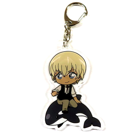 Bourbon Real Escape Game x Detective Conan Kurogane no Kaichu Kenkyujo kara no Dasshutsu Acrylic Keychain [USED]