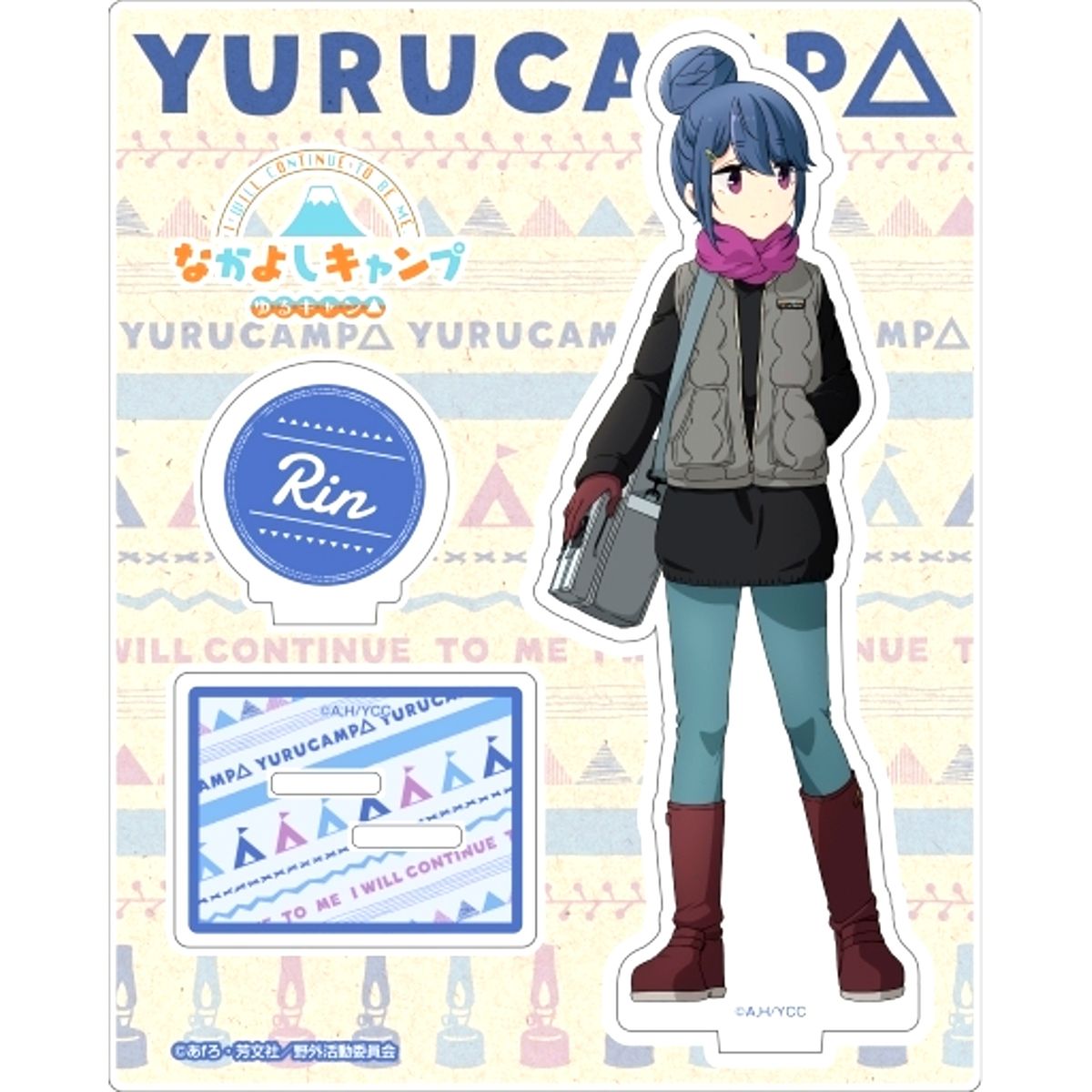 Rin Shima Friendly Camping Acrylic Stand Laid-Back Camp [USED]