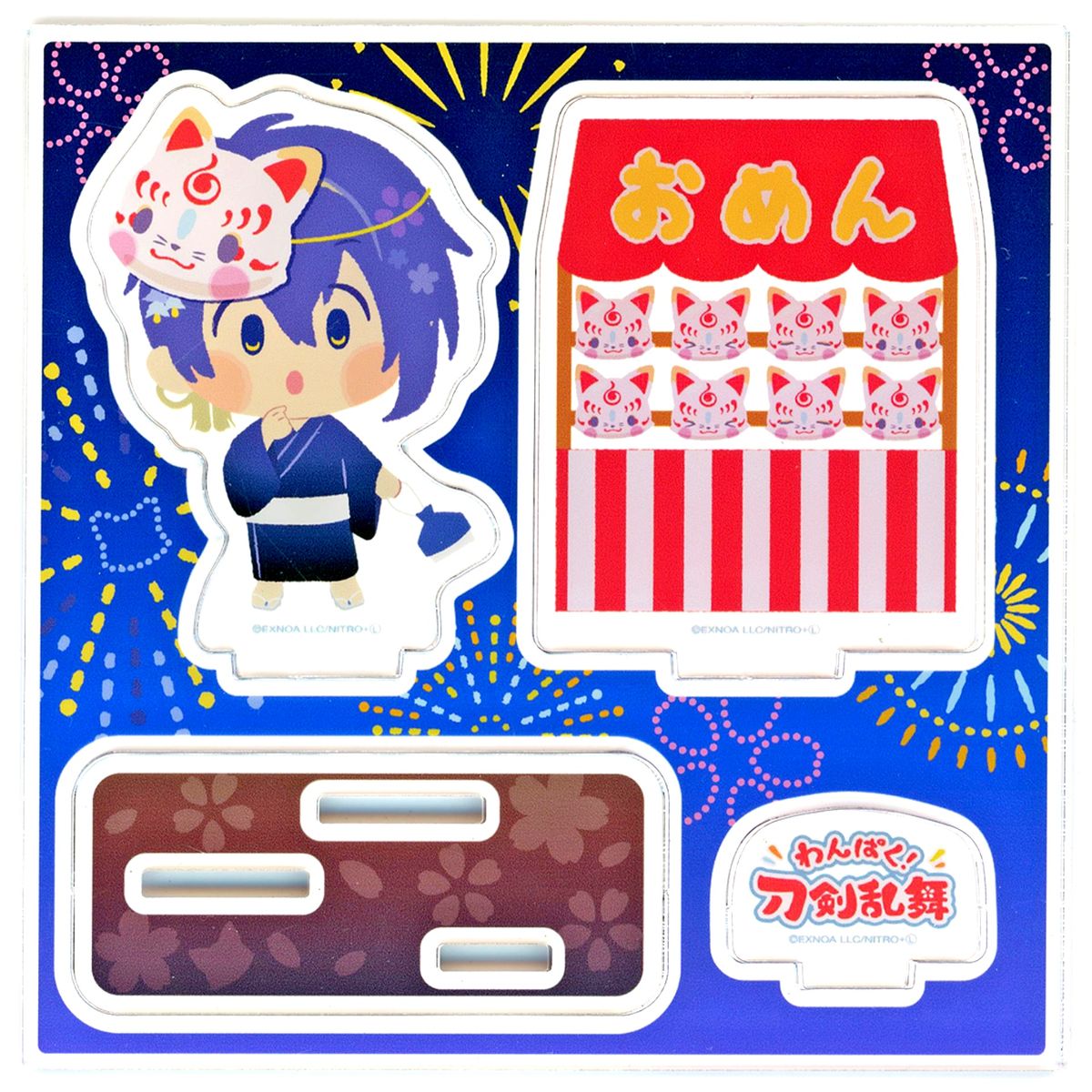 Mikazuki Munechika Wanpaku! Touken Ranbu Summer Festival POP UP SHOP Acrylic Figure Plate [USED]