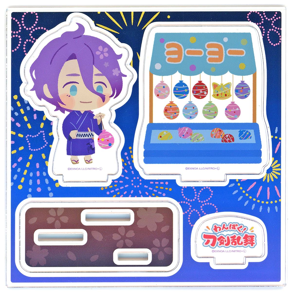 Kasen Kanesada Wanpaku! Touken Ranbu Summer Festival POP UP SHOP Acrylic Figure Plate [USED]