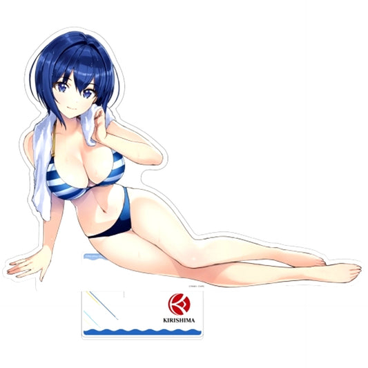 Michiru Tojo Swimsuit Dolphin Wave Extra Large Acrylic Stand [USED]