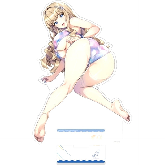 Veena / Kanna Kiraboshi Swimsuit Dolphin Wave Extra Large Acrylic Stand [USED]