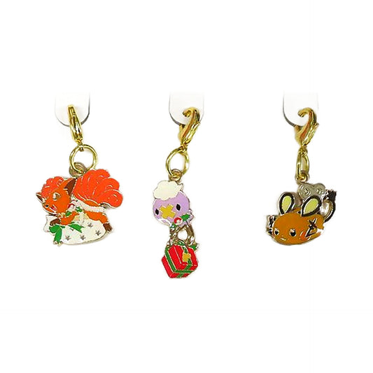 Vulpix Drifloon Dedenne Pokemon Metal Charm Set Collection Christmas 2016 Charm [USED]