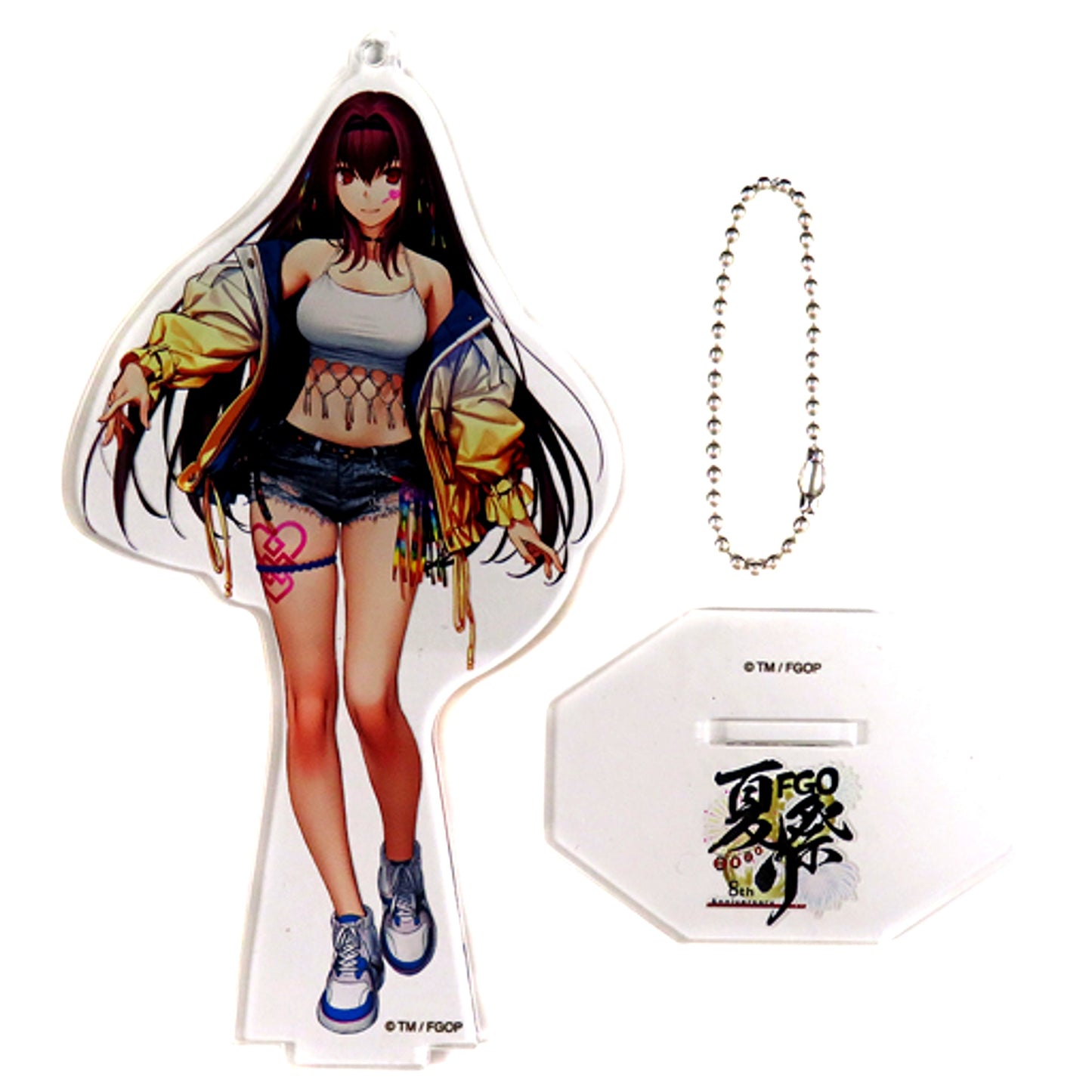 Assassin Scathach Fate/Grand Order Servant Specific Drawn Illustration Acrylic Mascot A Fate/Grand Order Fes. 2023 Summer Festival 8th Anniversary [USED]