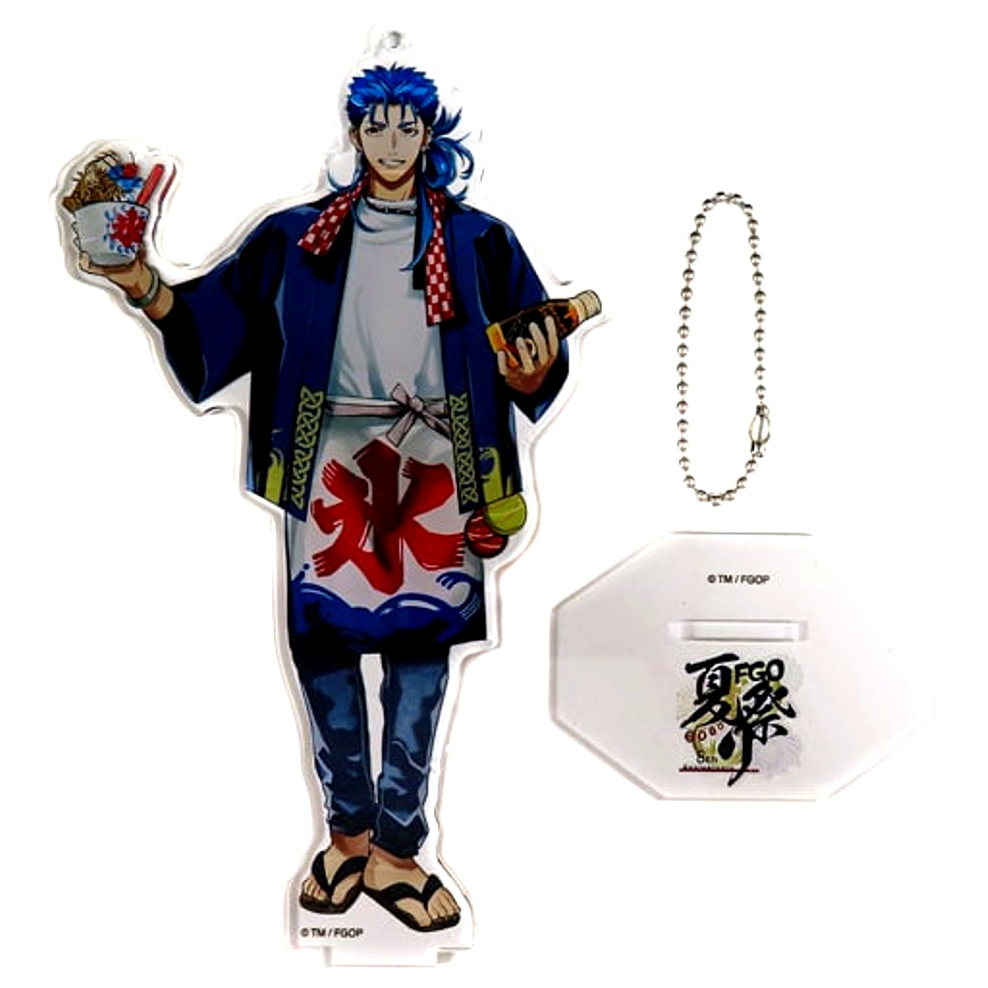 Caster Cu Chulainn Fate/Grand Order Servant Specific Drawn Illustration Acrylic Mascot B Fate/Grand Order Fes. 2023 Summer Festival 8th Anniversary [USED]