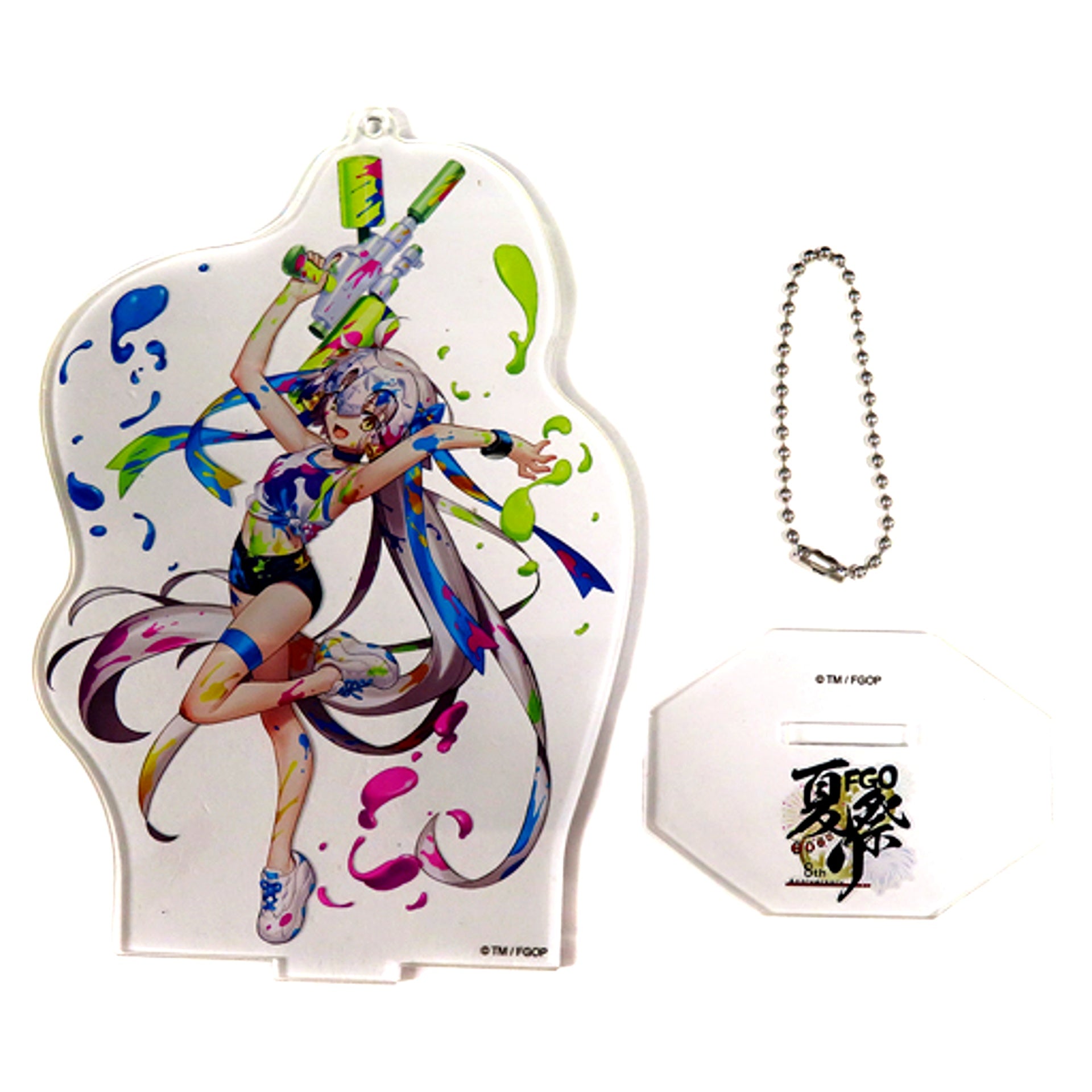 Lancer Jeanne d'Arc Alter Santa Lily Fate/Grand Order Servant Specific Drawn Illustration Acrylic Mascot D Fate/Grand Order Fes. 2023 Summer Festival 8th Anniversary [USED]