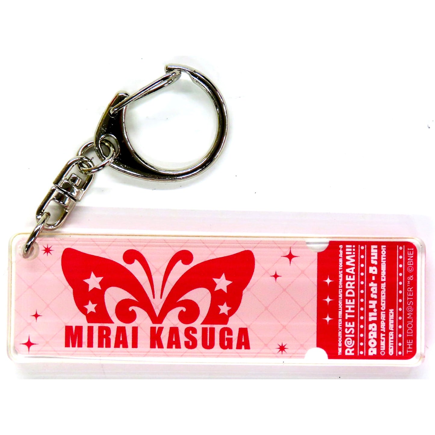 Mirai Kasuga The Idolmaster Million Live! Official Name Keychain 10th Act-3 ver. [USED]
