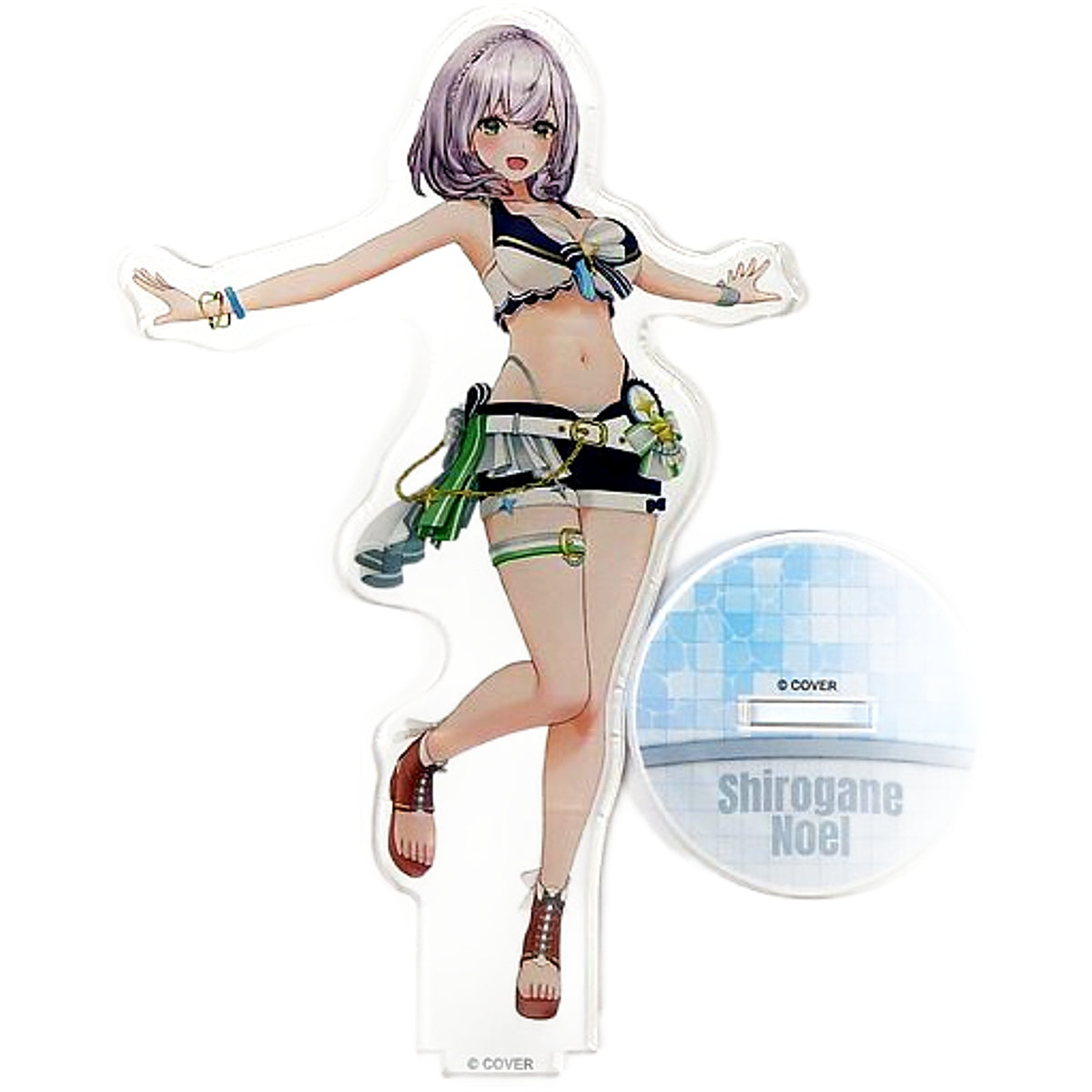 VTuber Hololive Shirogane Noel 3D Acrylic Stand Summer Splash Party Ver. Hololive Summer 2023 Exclusive Acrylic Stands [USED]