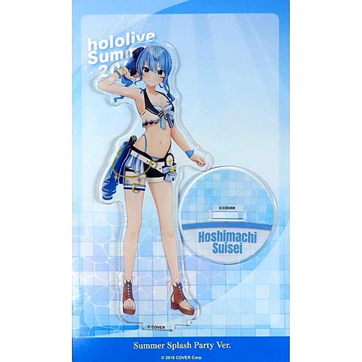 Hoshimachi Suisei 3D Acrylic Stand Summer Splash Party ver. Virtual YouTuber hololive hololive Summer 2023 [USED]