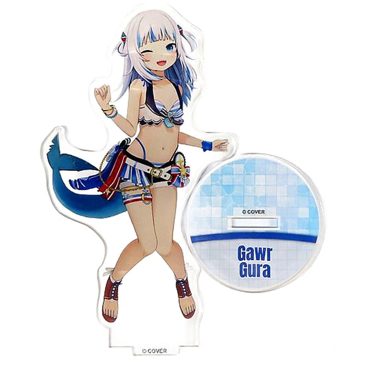 VTuber Hololive Gawr Gura 3D Acrylic Stand Summer Splash Party Ver. Hololive Summer 2023 Exclusive Acrylic Stands [USED]