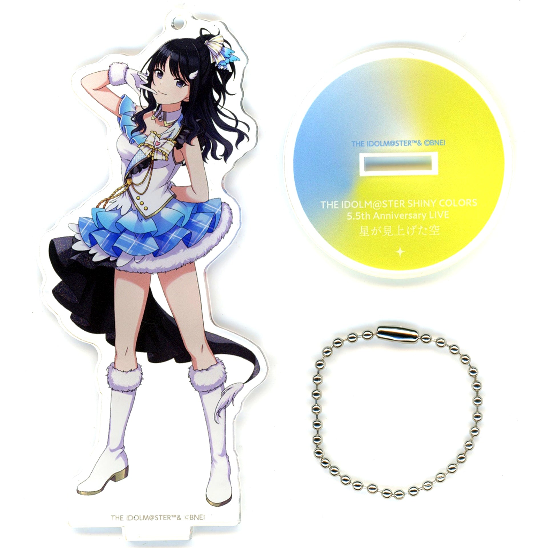 Hiori Kazano The Idolmaster Shiny Colors Official Acrylic Stand Keychain Hoshi ga Miageta Sora Ver. [USED]