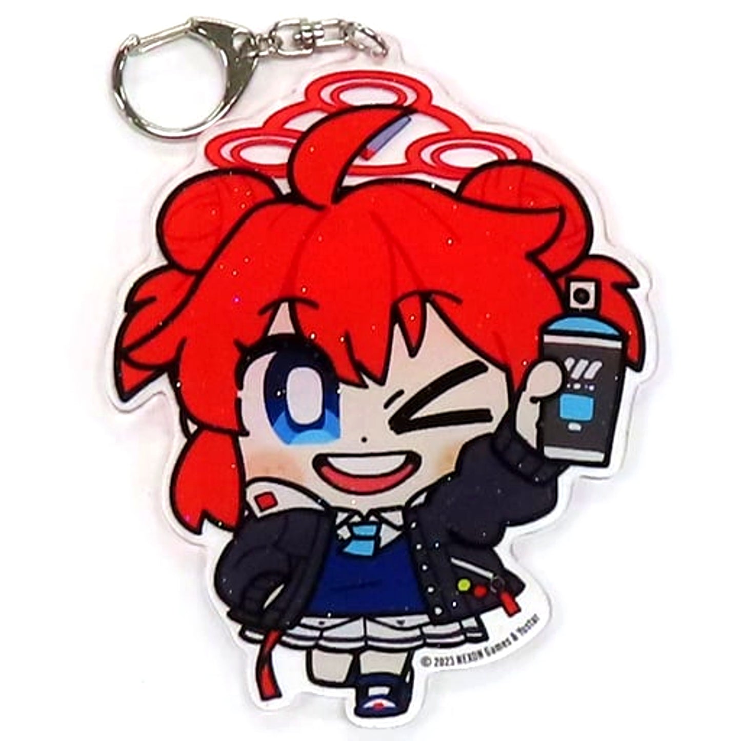Maki Konuri Blue Archive Trading Huge Sparkling Acrylic Keychain 2.5th Anniv Akiba CO Gallery [USED]