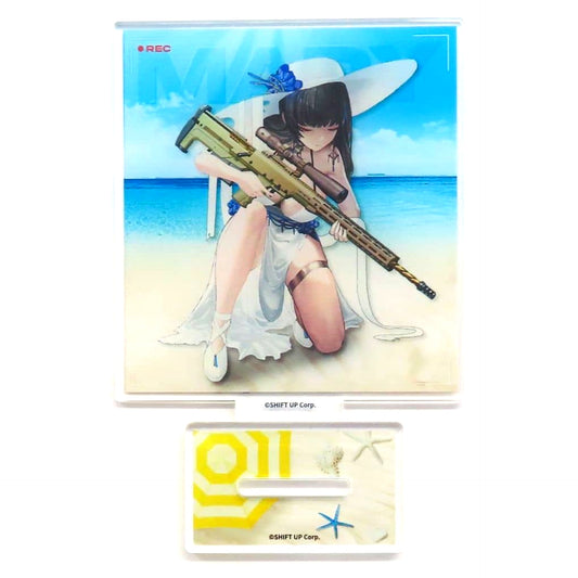 Mary GODDESS OF VICTORY: NIKKE ANIPLUS Collaboration Cafe Summer Illustration Double-Sided Acrylic Stand Korea Limited [USED]