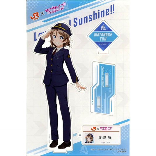 You Watanabe Acrylic Stand JR Tokai Oshi Tabi x Love Live! Sunshine!! Numazu Geki Oshi Campaign! Bellmart Kiosk Numazu Store Ltd [USED]