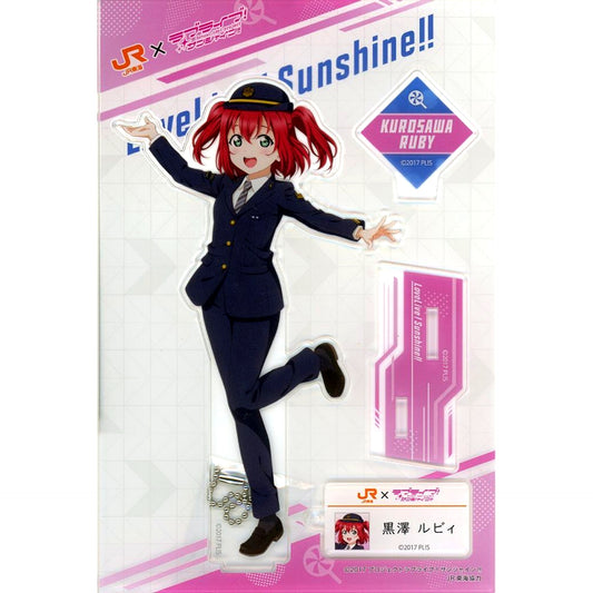 Ruby Kurosawa Acrylic Stand JR Tokai Oshi Tabi x Love Live Sunshine Numazu Geki Oshi Campaign Bellmart Kiosk Numazu Store Limited [USED]
