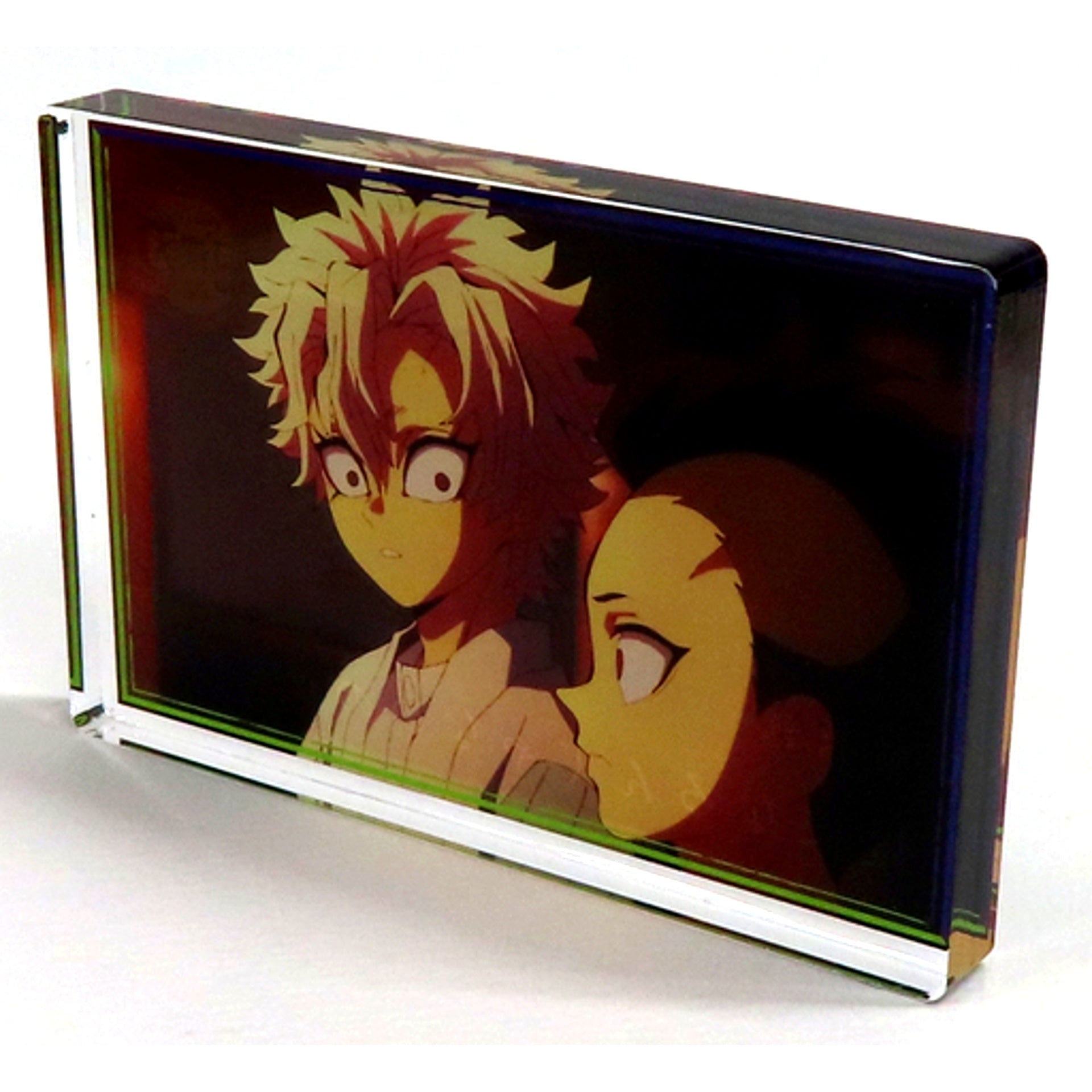 Sanemi Shinazugawa & Genya Shinazugawa Kizuna Acrylic Block Demon Slayer: Kimetsu no Yaiba Pop-up Shop Kizuna no Kiseki [USED]