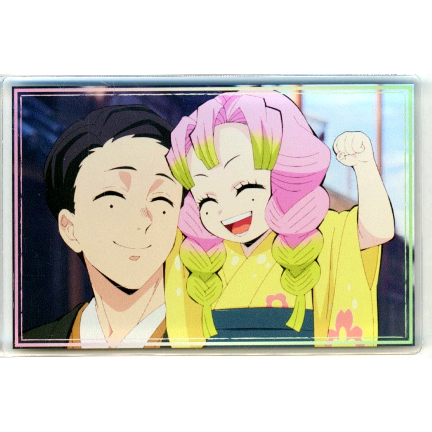 Mitsuri Kanroji & Mitsuri's Father Kizuna Acrylic Block Demon Slayer: Kimetsu no Yaiba Pop-up Shop Kizuna no Kiseki [USED]