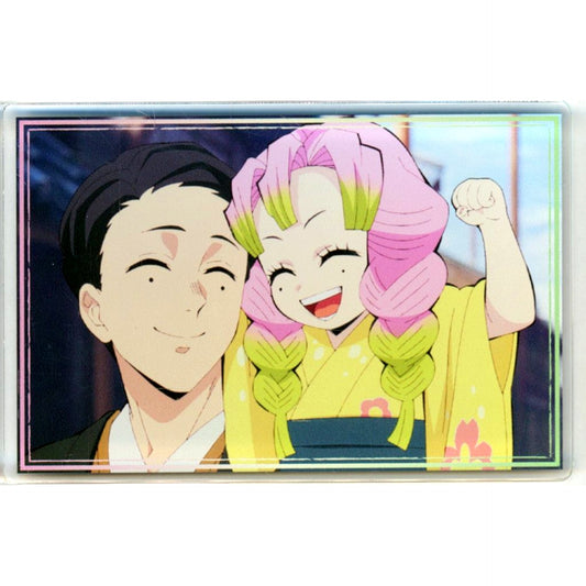 Mitsuri Kanroji & Mitsuri's Father Kizuna Acrylic Block Demon Slayer: Kimetsu no Yaiba Pop-up Shop Kizuna no Kiseki [USED]
