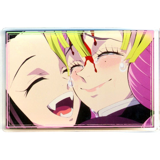 Nezuko Kamado & Mitsuri Kanroji Kizuna Acrylic Block Demon Slayer: Kimetsu no Yaiba Pop-up Shop Kizuna no Kiseki [USED]