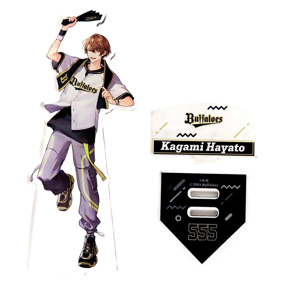 Kagami Hayato Orix Buffaloes Acrylic Stand Rakuten Collection Pacific League 6 Teams x Virtual YouTuber Nijisanji Online Lottery Pattern B Prize B-5 [USED]