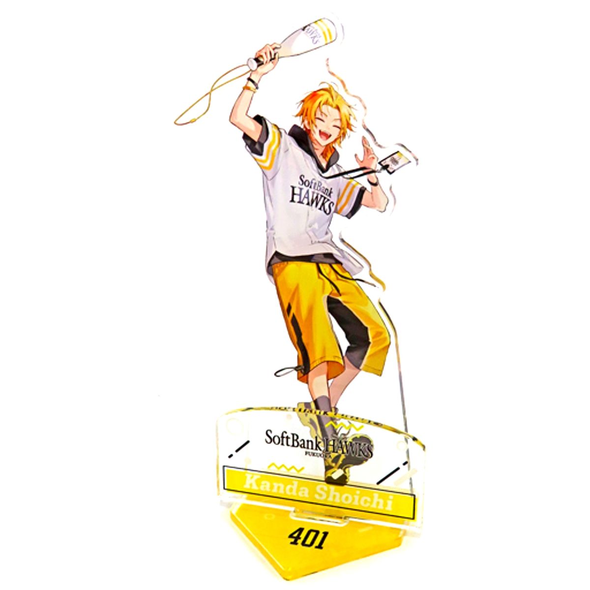 Kanda Shoichi Fukuoka SoftBank Hawks Acrylic Stand Rakuten Collection Pacific League 6 Teams x Virtual YouTuber Nijisanji Online Lottery Pattern B Prize B-6 [USED]