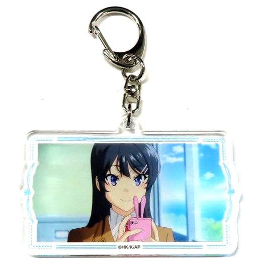 Mai Sakurajima Scene Shot 1 C-3 Prize Kujibikido Rascal Does Not Dream of a Sister Venturing Out Online Kuji Acrylic Keychain [USED]