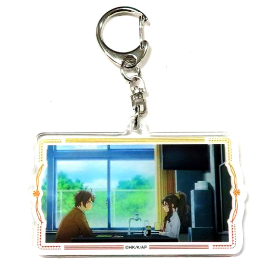 Sakuta Azusagawa & Rio Futaba Scene Shot C-8 Prize Kujibikido Rascal Does Not Dream of a Sister Venturing Out Online Kuji Acrylic Keychain [USED]