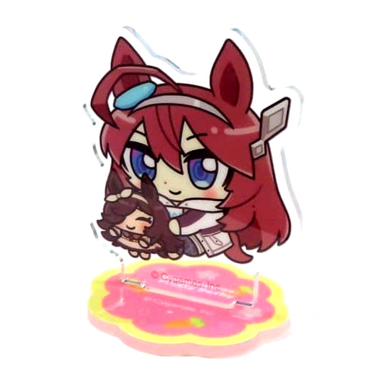 Mihono Bourbon & Rice Shower Uma Musume Pretty Derby POP UP STORE in Marui All Seasons Together with Plush Toys Trading Acrylic Stand Spring and Summer Together with Plush Toys [USED]