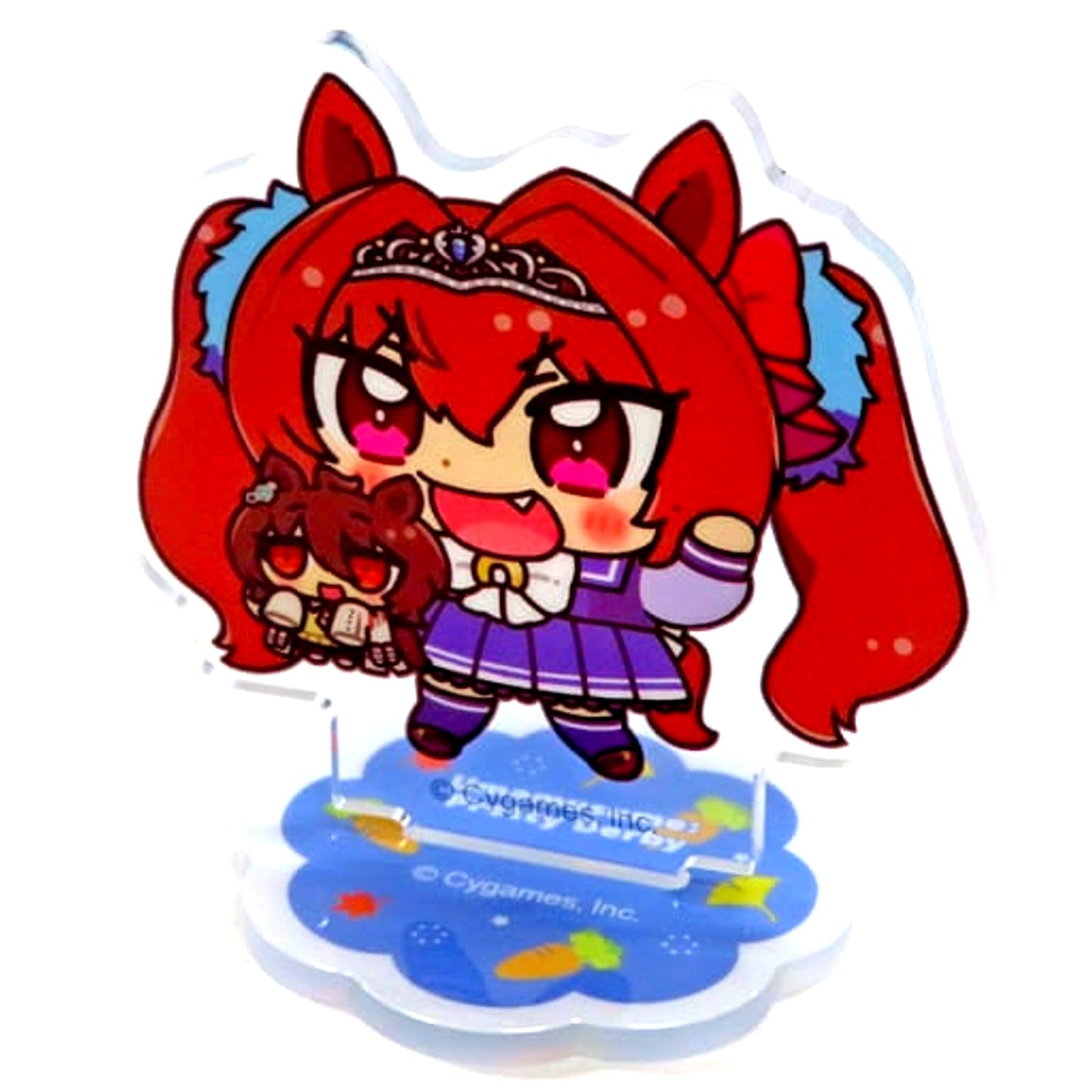 Daiwa Scarlet & Agnes Tachyon Uma Musume Pretty Derby POP UP STORE in Marui All Seasons Together with Plush Toys Trading Acrylic Stand Autumn and Winter Together with Plush Toys [USED]