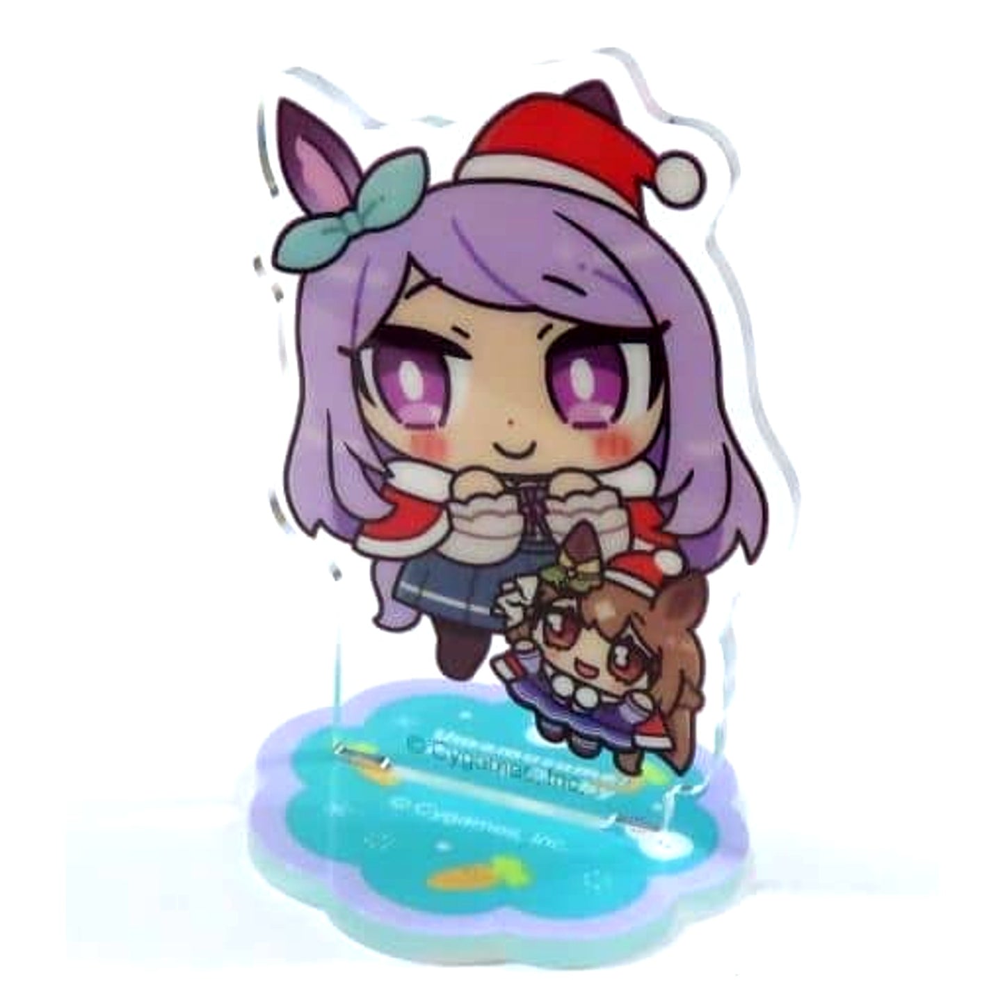 Mejiro McQueen & Satono Diamond Uma Musume Pretty Derby POP UP STORE in Marui All Seasons Together with Plush Toys Trading Acrylic Stand Autumn and Winter Together with Plush Toys [USED]