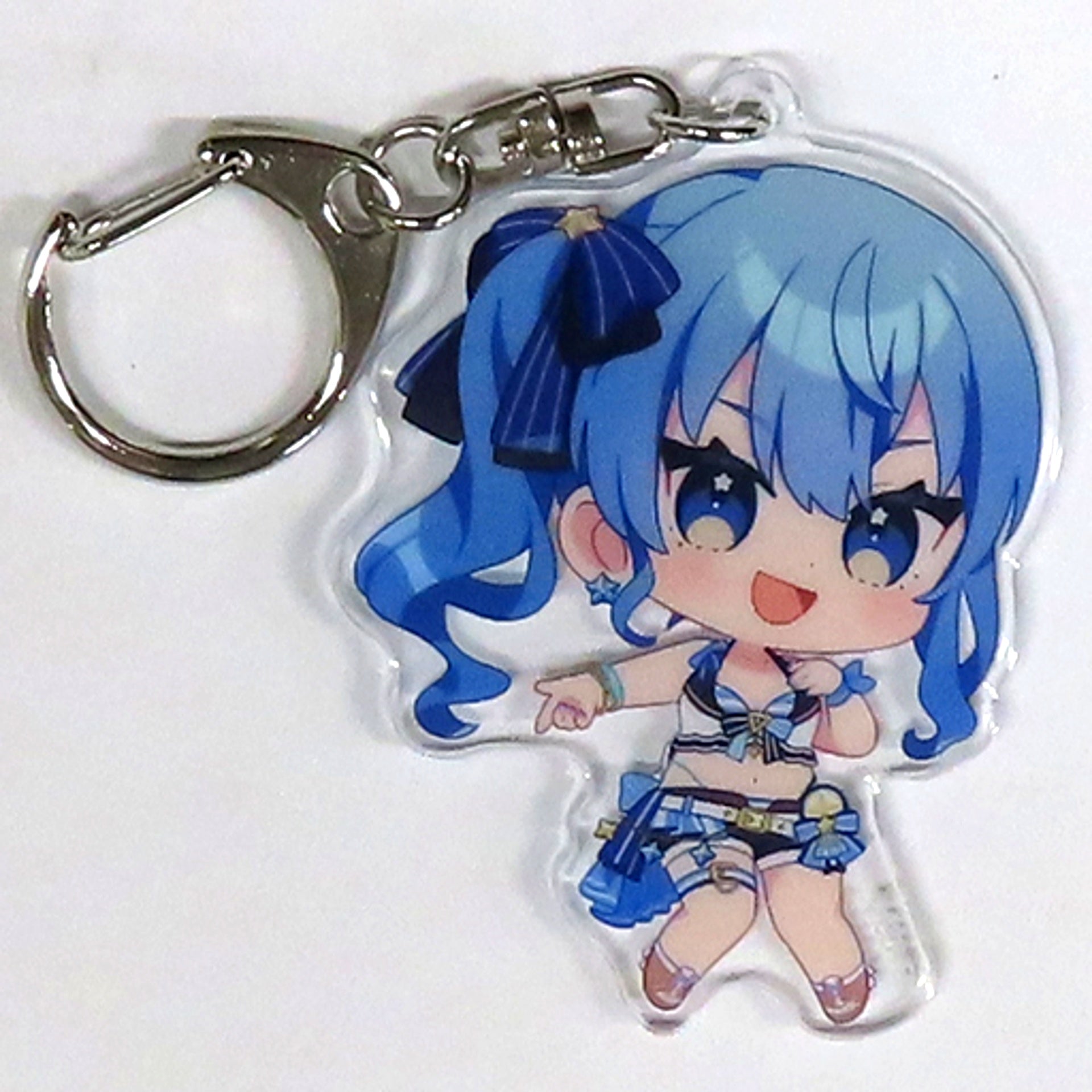 Hoshimachi Suisei hololive Mini Character Acrylic Keychain Summer Splash Party hololive Summer 2023 C102 [USED]