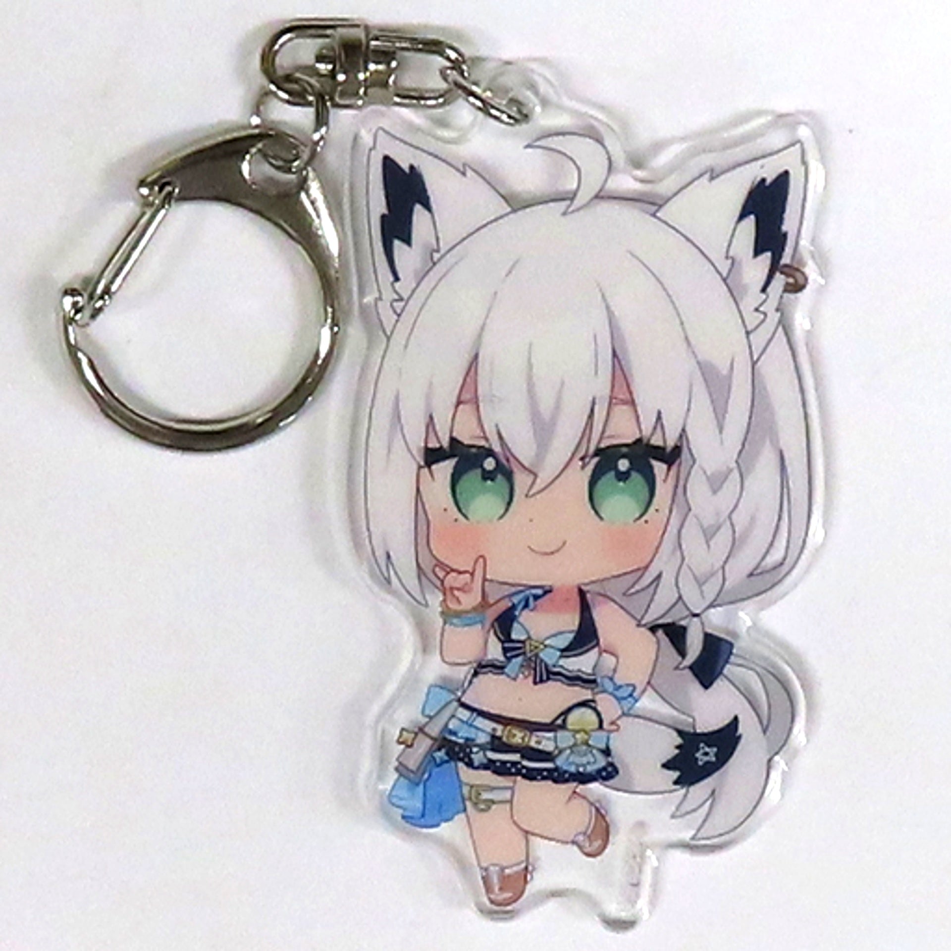 Shirakami Fubuki Hololive Summer 2023 Mini Character Acrylic Keychain Summer Splash Party C102 [USED]