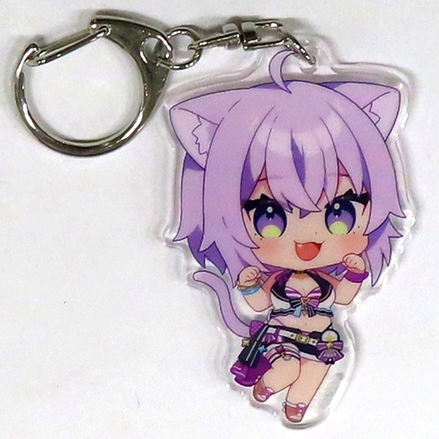 Nekomata Okayu Virtual YouTuber Hololive Mini Character Acrylic Keychain Hololive Summer 2023 Summer Splash Party C102 Goods [USED]