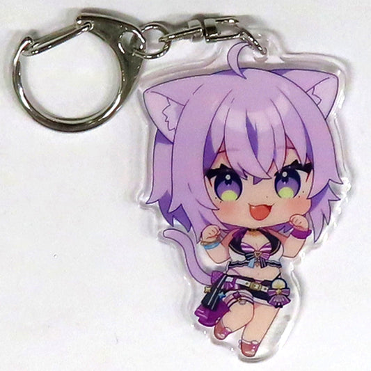 Nekomata Okayu Virtual YouTuber Hololive Mini Character Acrylic Keychain Hololive Summer 2023 Summer Splash Party C102 Goods [USED]