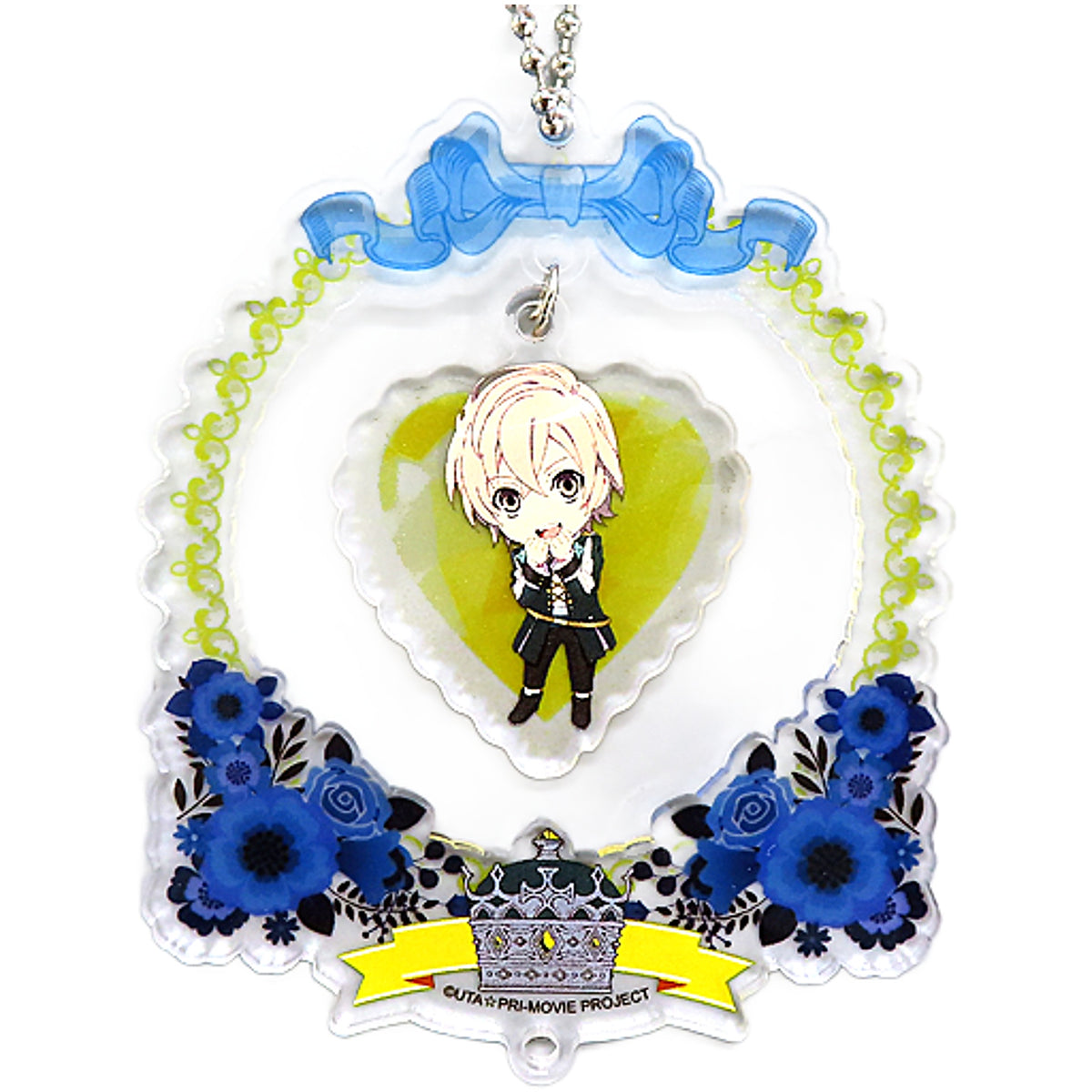 Uta no Prince Sama Movie: Maji Love Kingdom Nagi Mikado Flower Ring Acrylic Keychain China Limited Keychains [USED]