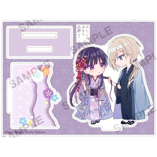 Miyo Saimori & Kiyoka Kudo My Happy Marriage Happy Acrylic Figure Hair Loving [USED]