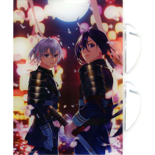 Honebami Toushirou & Namazuo Toushirou Touken Ranbu ONLINE 6th Anniversary Celebration Art Acrylic Item Art Plate [USED]