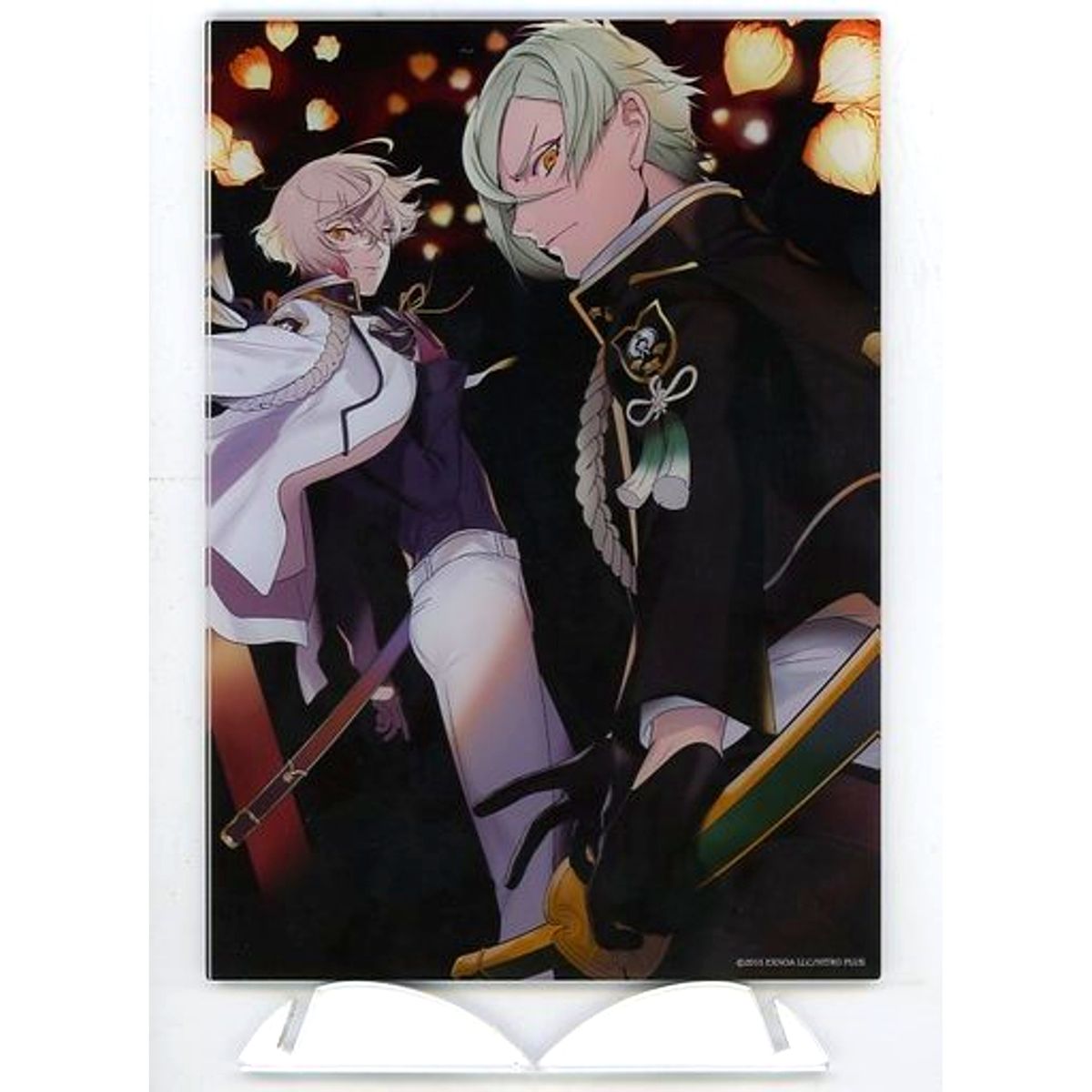 Higekiri & Hizamaru Touken Ranbu ONLINE 6th Anniversary Celebration Art Acrylic Art Plate [USED]