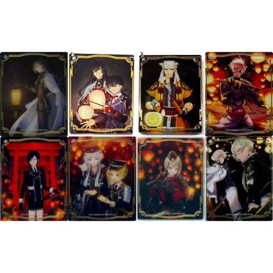 Set of 8 Touken Ranbu ONLINE 6th Anniversary Celebration Art Acrylic Item Art Block Collection Vol. 2 [USED]