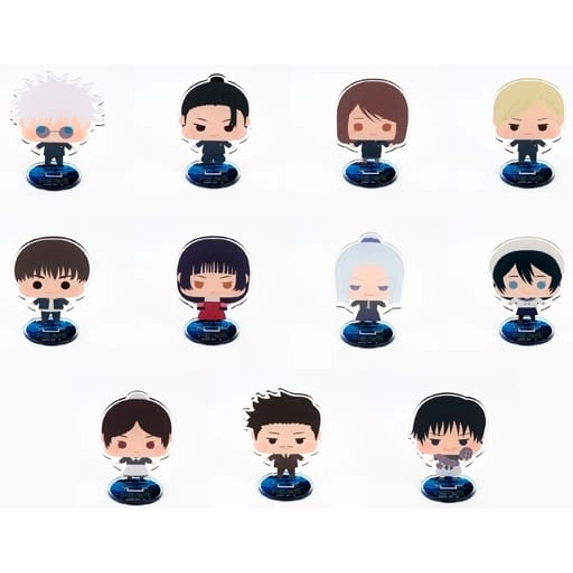 Jujutsu Kaisen Kaigyoku Gyokusetsu Satoru Gojo & Others All 11 Types Set Hapiclo! Cheechara Acrylic Stand Acrylic Stands [USED]