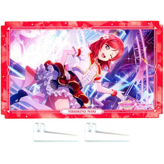 Maki Nishikino Muse Half Anniv. Double Sided Plate Acrylic Stand Love Live! School Idol Festival 2 MIRACLE LIVE! [USED]